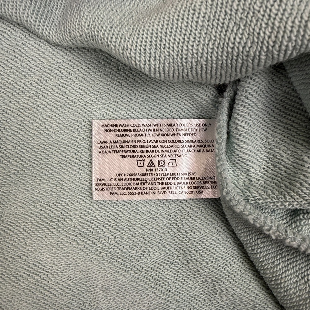Eddie Bauer Women's Collared Quarter Zip Casual Pullover Sz XL Turquoise NWT - Picture 7 of 14